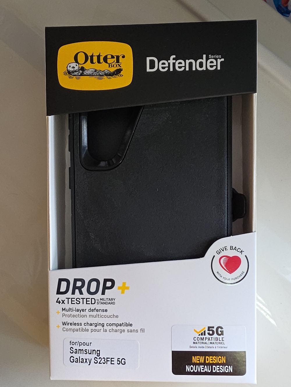 OtterBox Defender Series Black Phone Case for Samsung Galaxy S23 FE 5G